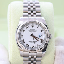 Load image into Gallery viewer, Rolex Datejust ref. 116234 White Roman Dial - Jubilee - Full Set
