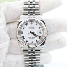 Load image into Gallery viewer, Rolex Datejust ref. 116234 White Roman Dial - Jubilee - Full Set
