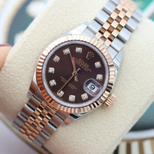 Załaduj obraz do przeglądarki galerii, Rolex Lady Datejust ref. 279171 Chocolate Diamonds Dial - Jubilee - Full Set
