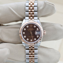 Załaduj obraz do przeglądarki galerii, Rolex Lady Datejust ref. 279171 Chocolate Diamonds Dial - Jubilee - Full Set
