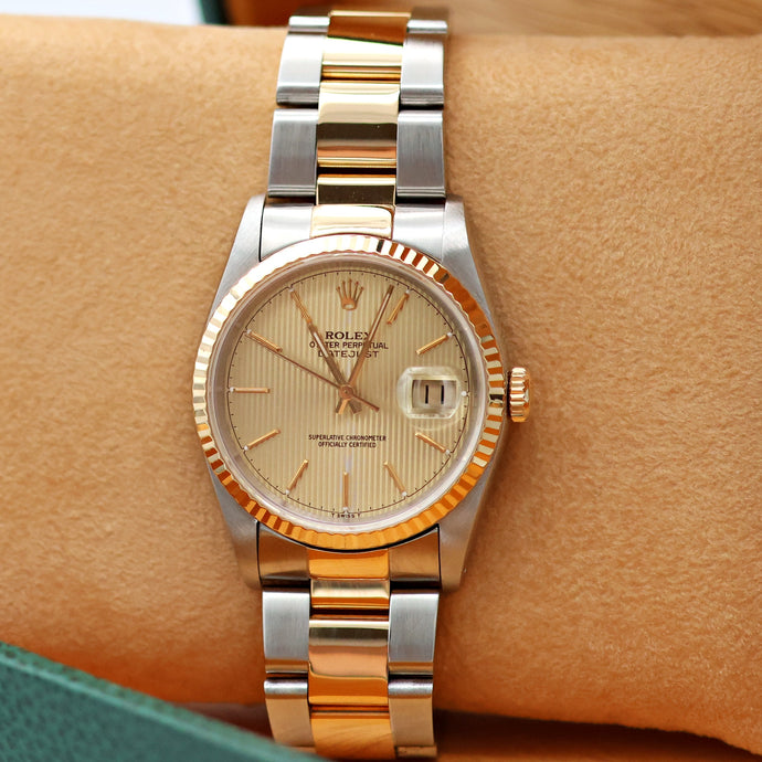 Buy Online Rolex Datejust ref. 16233 Tapestry Dial - Oyster