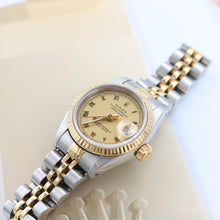Załaduj obraz do przeglądarki galerii, ON SALE: Rolex Datejust Lady ref. 69173 Steel/Gold- Jubilee Bracelet - Champagne Roman Dial
