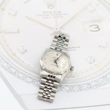 Load image into Gallery viewer, Rolex Datejust ref. 16014 - Silver Diamonds dial - Jubilee bracelet
