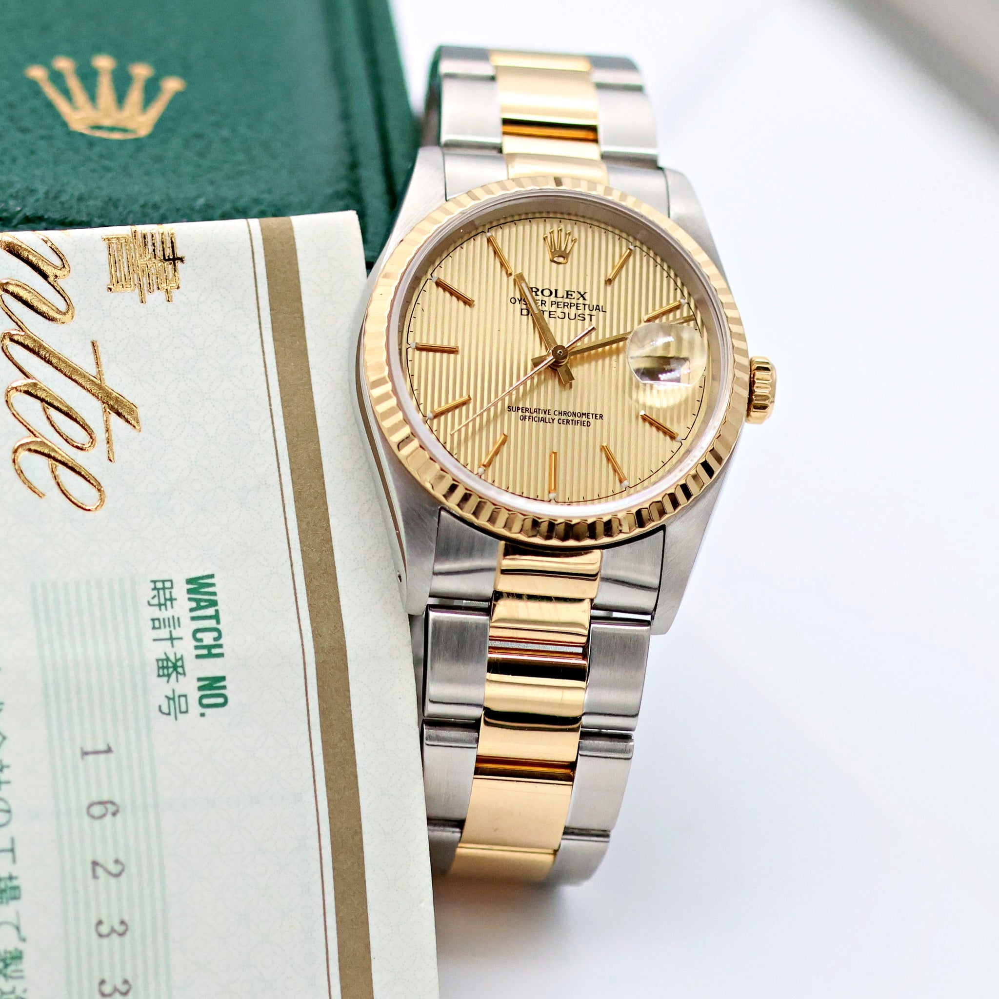 Buy Online Rolex Datejust ref. 16233 Tapestry Dial - Oyster