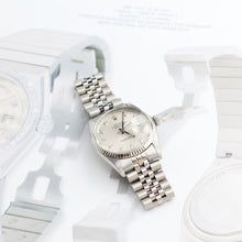Load image into Gallery viewer, Rolex Datejust ref. 16014 - Silver Diamonds dial - Jubilee bracelet
