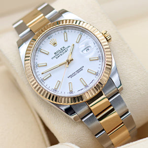 Rolex Datejust ref. 126333 White Dial Oyster bracelet - Full Set