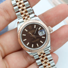 Załaduj obraz do przeglądarki galerii, Rolex Lady Datejust ref. 279171 - Chocolate Dial - Jubilee - Full Set

