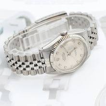Load image into Gallery viewer, Rolex Datejust ref. 16014 - Silver Diamonds dial - Jubilee bracelet
