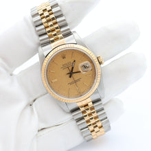 Load image into Gallery viewer, Rolex Datejust 36 ref. 16233 Champagne Linen dial - Jubilee Bracelet
