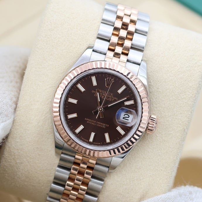 Rolex Lady Datejust ref. 279171 - Chocolate Dial - Jubilee - Full Set