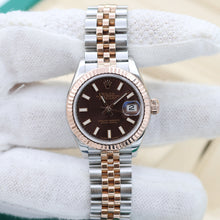 Załaduj obraz do przeglądarki galerii, Rolex Lady Datejust ref. 279171 - Chocolate Dial - Jubilee - Full Set
