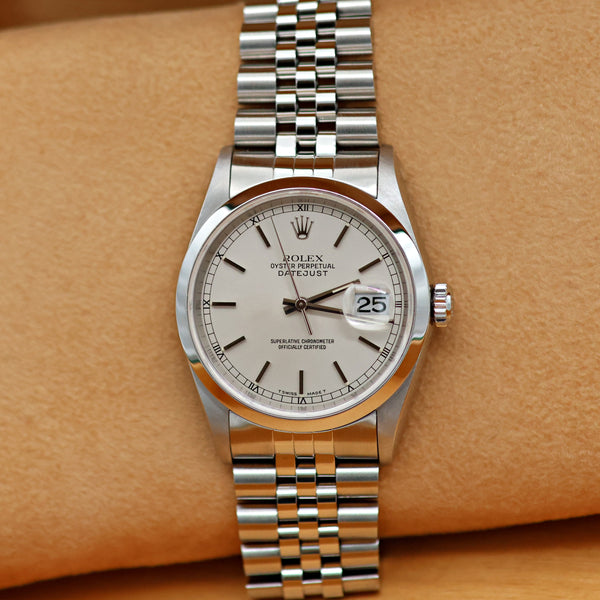 Buy Watch Rolex Datejust ref. 16200 Jubilee bracelet - Silver Dial