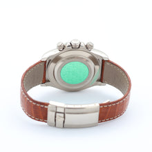 Załaduj obraz do przeglądarki galerii, Rolex Daytona ref. 116519 White Arabic Dial - White Gold 18K - Leather Strap
