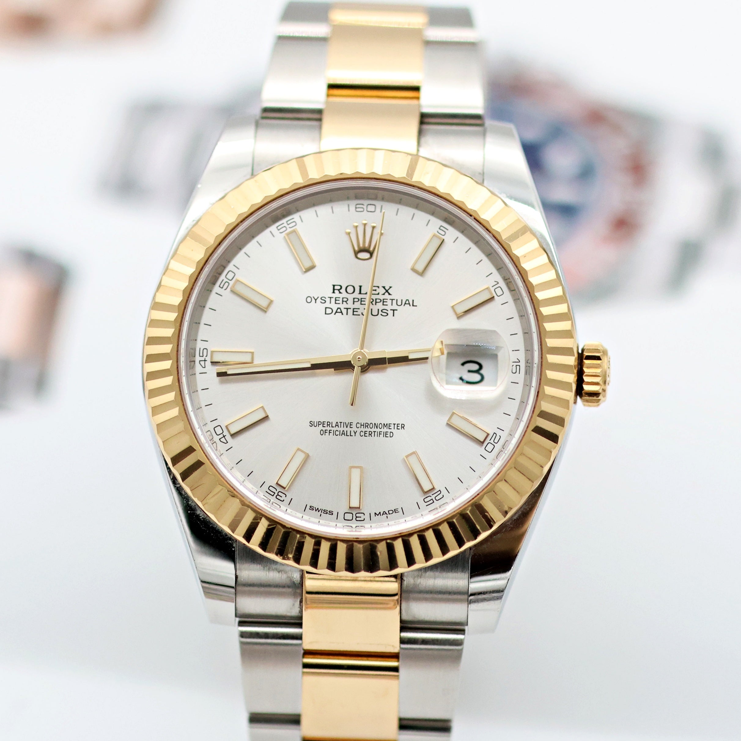 Rolex Datejust ref. 126333 Silver Dial Oyster bracelet - Full Set