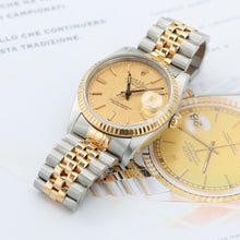 Load image into Gallery viewer, Rolex Datejust 36 ref. 16233 Champagne Linen dial - Jubilee Bracelet
