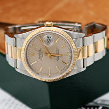 Bild in Galerie-Viewer laden, Rolex Oyster Perpetual Date ref. 15233 - Silver Dial - Oyster Bracelet
