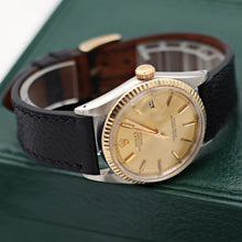 Load image into Gallery viewer, Rolex Datejust ref. 1601 - Steel/Yellow Gold - Champagne Dial  - Leather strap
