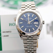 Load image into Gallery viewer, Rolex Datejust ref. 126300 Blue Dial Jubilee bracelet - Full Set

