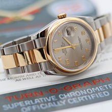 Charger l'image dans la galerie, Rolex Datejust ref. 116203 Grey Arabic Dial - Oyster Bracelet
