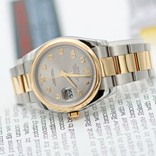 Charger l'image dans la galerie, Rolex Datejust ref. 116203 Grey Arabic Dial - Oyster Bracelet

