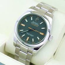 Carica l&#39;immagine nel visualizzatore di Gallery, Rolex Milgauss 116400GV with Card - Black/Green Glass - Full Set
