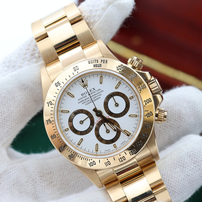 Rolex Daytona 16528 - White Dial - Oyster Bracelet