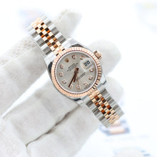Charger l&#39;image dans la galerie, Rolex Lady Datejust ref. 179171 Silver Diamonds - Full set
