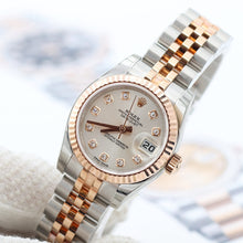 Charger l&#39;image dans la galerie, Rolex Lady Datejust ref. 179171 Silver Diamonds - Full set
