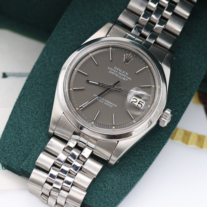 Rolex Datejust ref. 1600 Grey Dial Jubilee Bracelet
