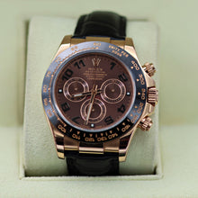 Charger l'image dans la galerie, Rolex Daytona ref. 116515 Chocolate Arabic dial Rubber-B strap - Full Set
