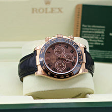 Charger l'image dans la galerie, Rolex Daytona ref. 116515 Chocolate Arabic dial Rubber-B strap - Full Set
