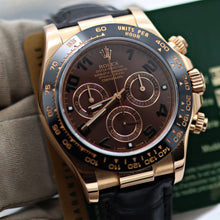 Charger l'image dans la galerie, Rolex Daytona ref. 116515 Chocolate Arabic dial Rubber-B strap - Full Set
