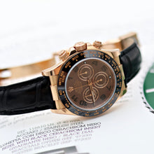 Charger l'image dans la galerie, Rolex Daytona ref. 116515 Chocolate Arabic dial Rubber-B strap - Full Set
