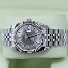 Cargar imagen en el visor de la galería, Rolex Datejust ref. 116234 Tuxedo (Silver/Grey) Dial - Jubilee - Full Set
