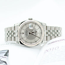 Cargar imagen en el visor de la galería, Rolex Datejust ref. 116234 Tuxedo (Silver/Grey) Dial - Jubilee - Full Set
