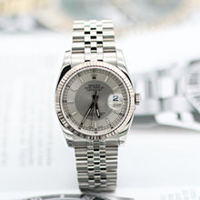 Cargar imagen en el visor de la galería, Rolex Datejust ref. 116234 Tuxedo (Silver/Grey) Dial - Jubilee - Full Set
