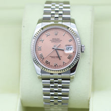 Bild in Galerie-Viewer laden, Rolex Datejust Ref. 116234 Lachs Römisches Zifferblatt - Jubiläum - Voller Satz
