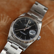 Carica l'immagine nel visualizzatore di Gallery, ON SALE: Rolex Datejust 36 ref. 16234 Black (Circle) Dial - Oyster Bracelet
