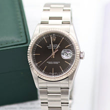 Carica l'immagine nel visualizzatore di Gallery, ON SALE: Rolex Datejust 36 ref. 16234 Black (Circle) Dial - Oyster Bracelet
