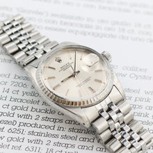Charger l&#39;image dans la galerie, Rolex Datejust 36 ref. 1603 - Silver Dial (V I) - Jubilee bracelet

