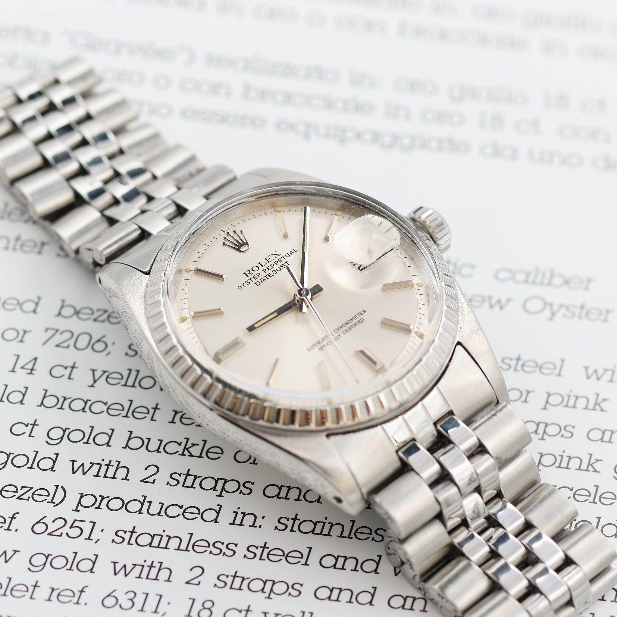 Buy Online Watch Rolex Datejust ref. 1603 Steel Bezel - Silver