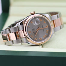 Carica l'immagine nel visualizzatore di Gallery, ON SALE: Rolex Datejust ref. 116201 Grey Roman Dial - Oyster bracelet
