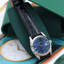 Load image into Gallery viewer, Rolex Precision Date ref. 6694 Blue Dial - Leather Strap
