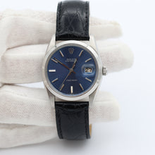 Load image into Gallery viewer, Rolex Precision Date ref. 6694 Blue Dial - Leather Strap
