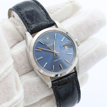 Load image into Gallery viewer, Rolex Precision Date ref. 6694 Blue Dial - Leather Strap
