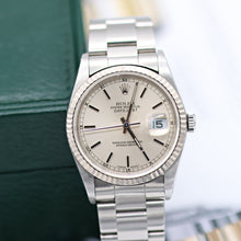 Load image into Gallery viewer, RolexDatejust ref. 16234 Silver Dial (Circle Minutes) - Oyster Bracelet
