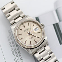 Load image into Gallery viewer, RolexDatejust ref. 16234 Silver Dial (Circle Minutes) - Oyster Bracelet
