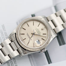 Load image into Gallery viewer, RolexDatejust ref. 16234 Silver Dial (Circle Minutes) - Oyster Bracelet
