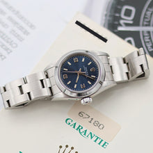 Charger l'image dans la galerie, Rolex Oyster Perpetual ref. 67180 - Blue 3-6-9 Dial - Oyster Bracelet - Full Set
