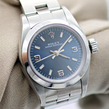 Charger l'image dans la galerie, Rolex Oyster Perpetual ref. 67180 - Blue 3-6-9 Dial - Oyster Bracelet - Full Set
